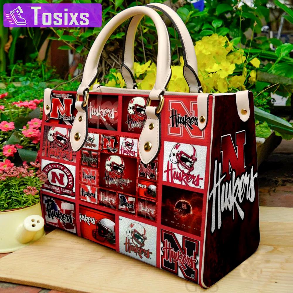 Nebraska cornhuskers hand leather bag for women gift 2193 Women Leather Hand Bag