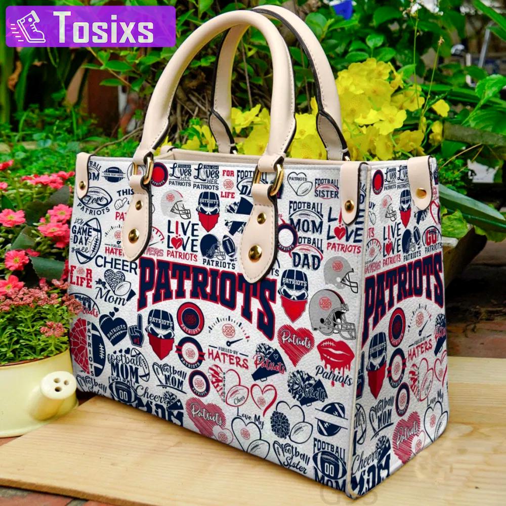 New england patriots hand leather bag for women gift 2042 Women Leather Hand Bag