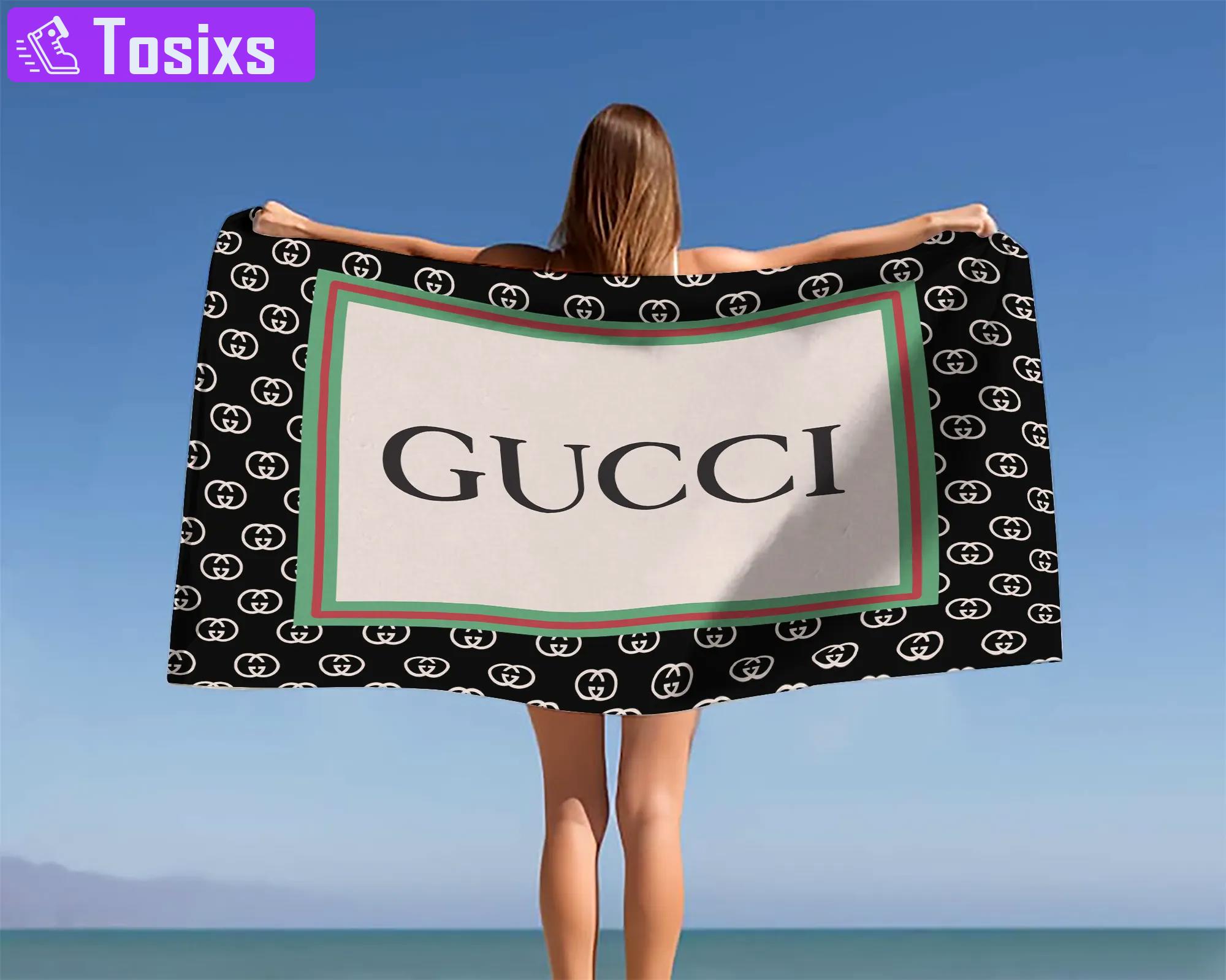 [new] premium gucci beach towel - summer 2025-2026 mrs-ryuj-gc137921