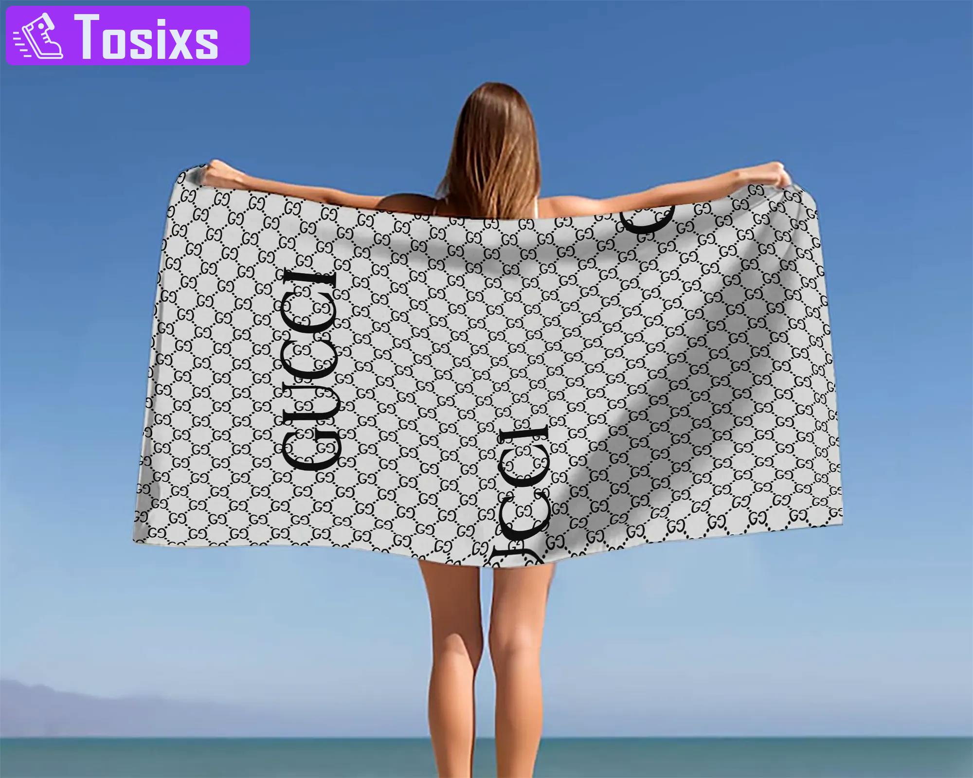 [new] premium gucci beach towel - summer 2025-2026 mrs-ryuj-gc137930