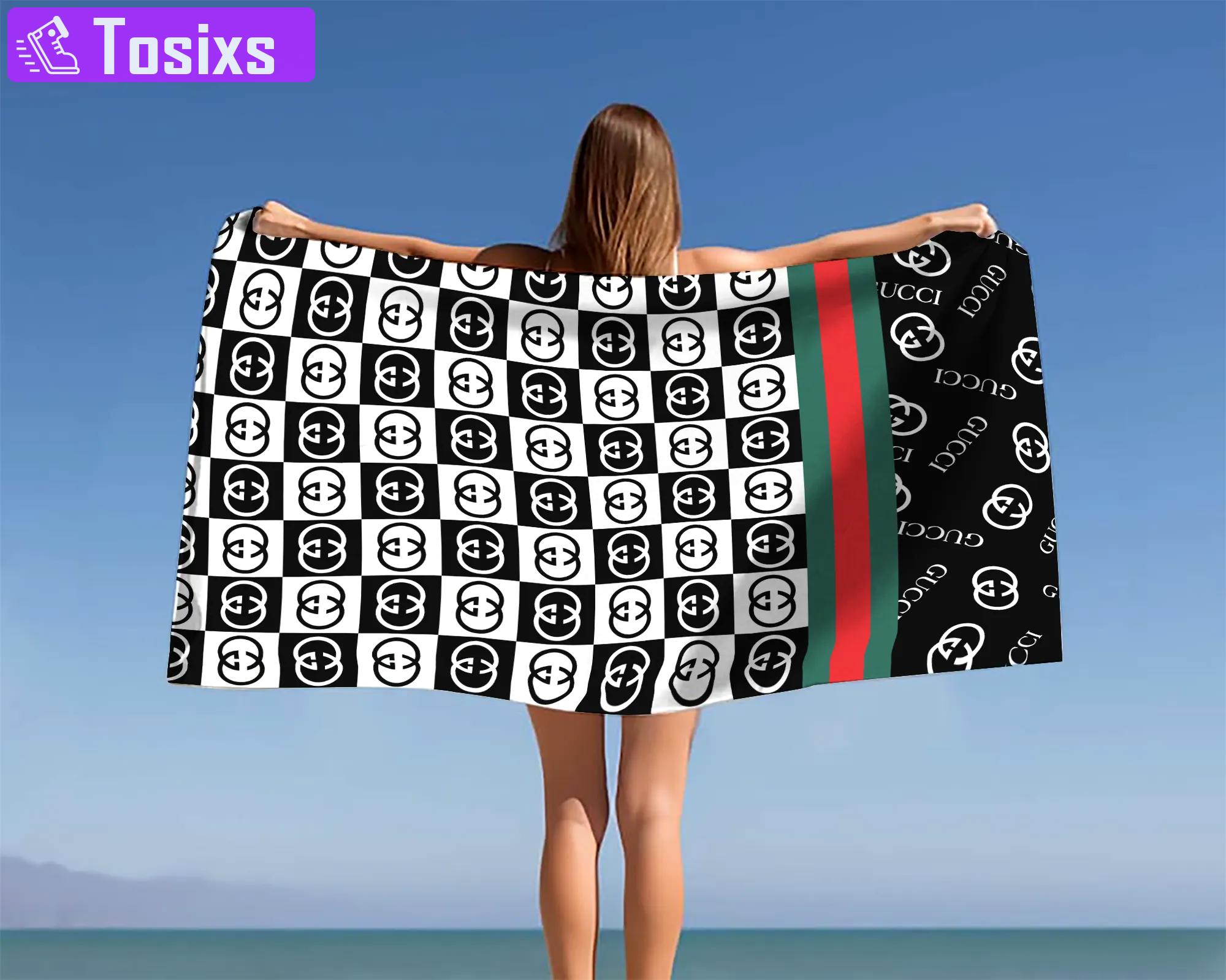 [new] premium gucci beach towel - summer 2025-2026 mrs-ryuj-gc137933