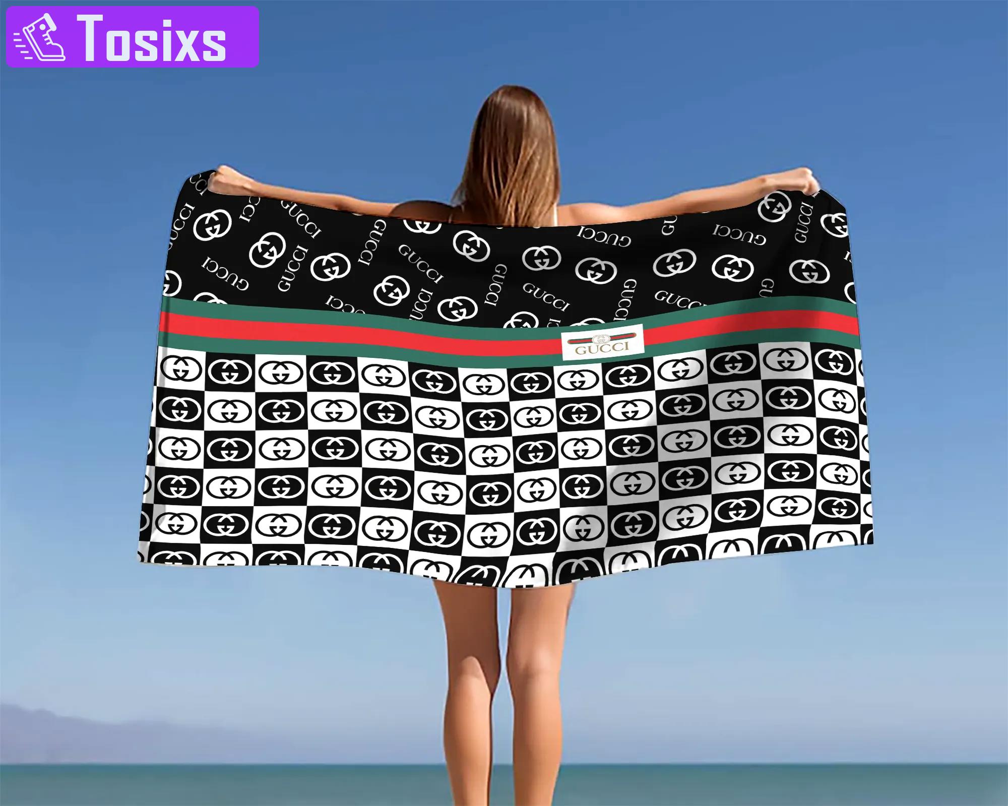 [new] premium gucci beach towel - summer 2025-2026 mrs-ryuj-gc137935