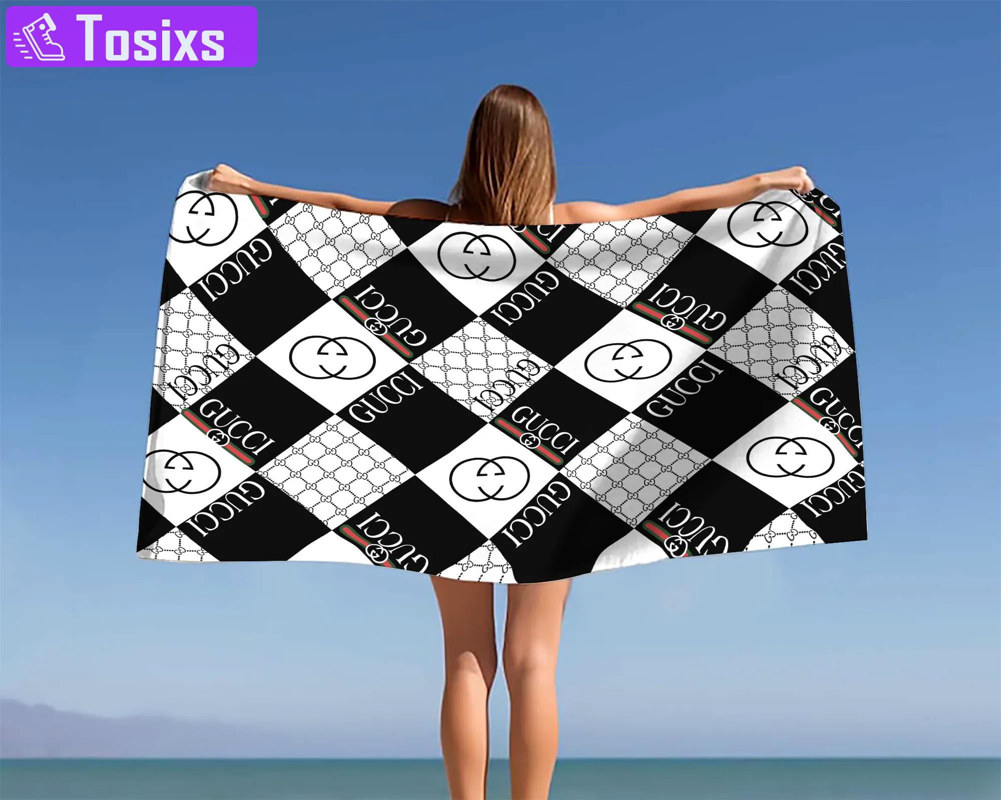 [new] premium gucci beach towel - summer 2025-2026 mrs-ryuj-gc137937