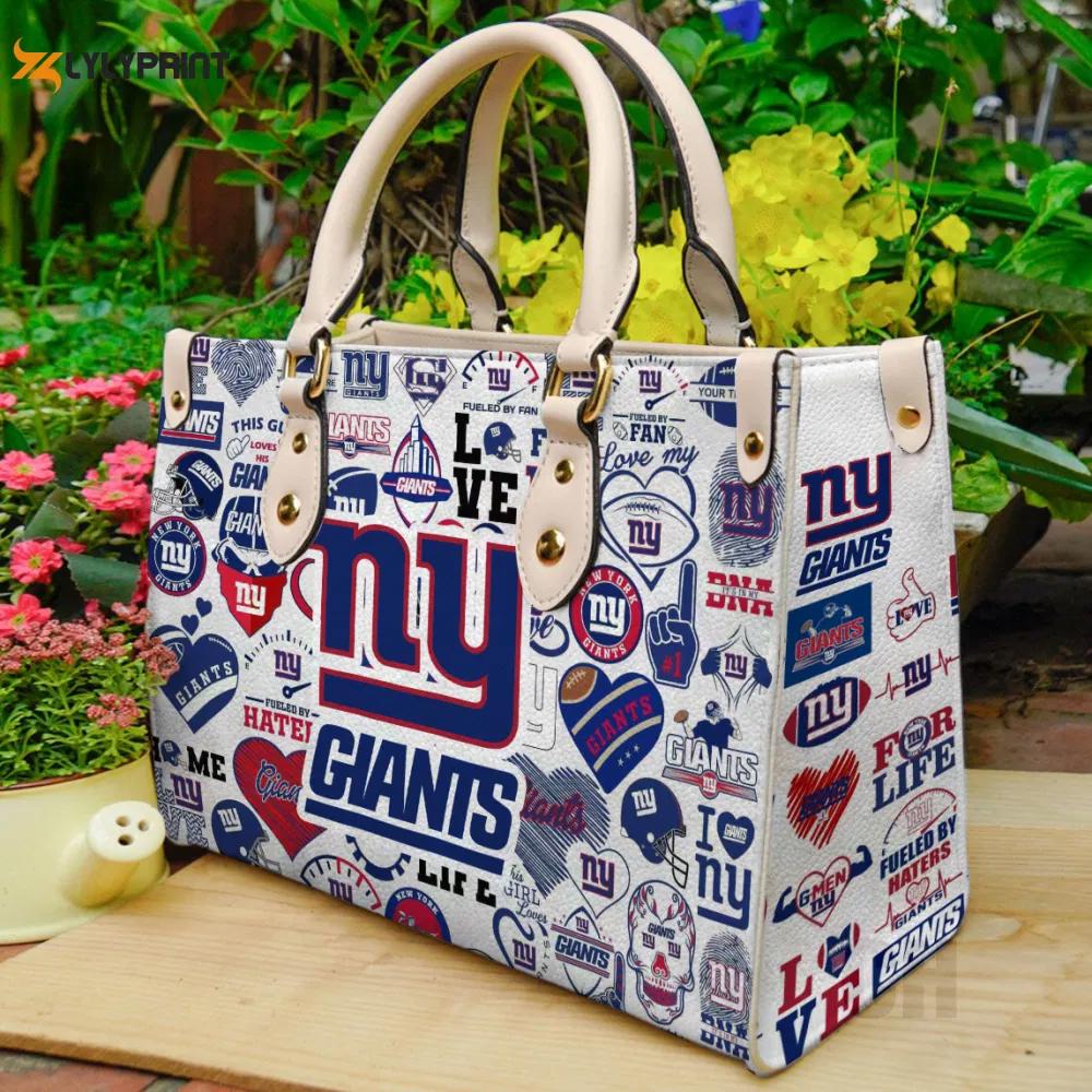 New york giants lover leather bag for women gift 2165 Women Leather Hand Bag
