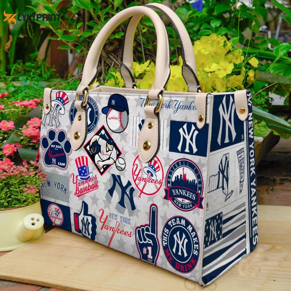 New york yankees 1gg leather bag for women gift 1096 Women Leather Hand Bag