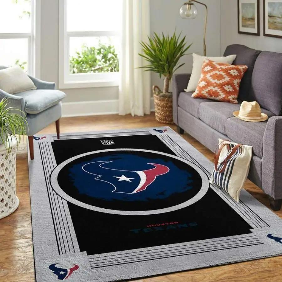 Nfl amazon houston texans rectangle area rug living room rug Rectangle Rug