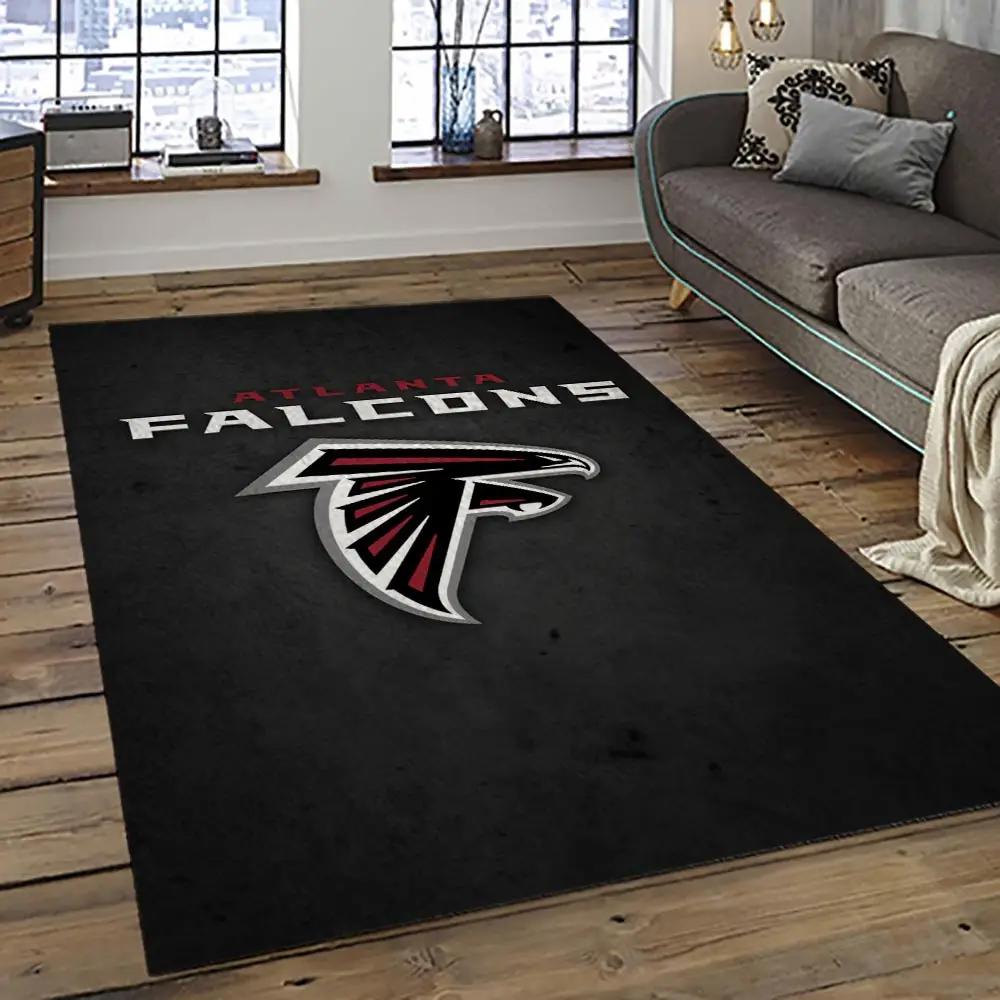 Nfl atlanta falcons football team logo sport carpet area rug home decor best gift for friends atfl17 Rectangle Rug