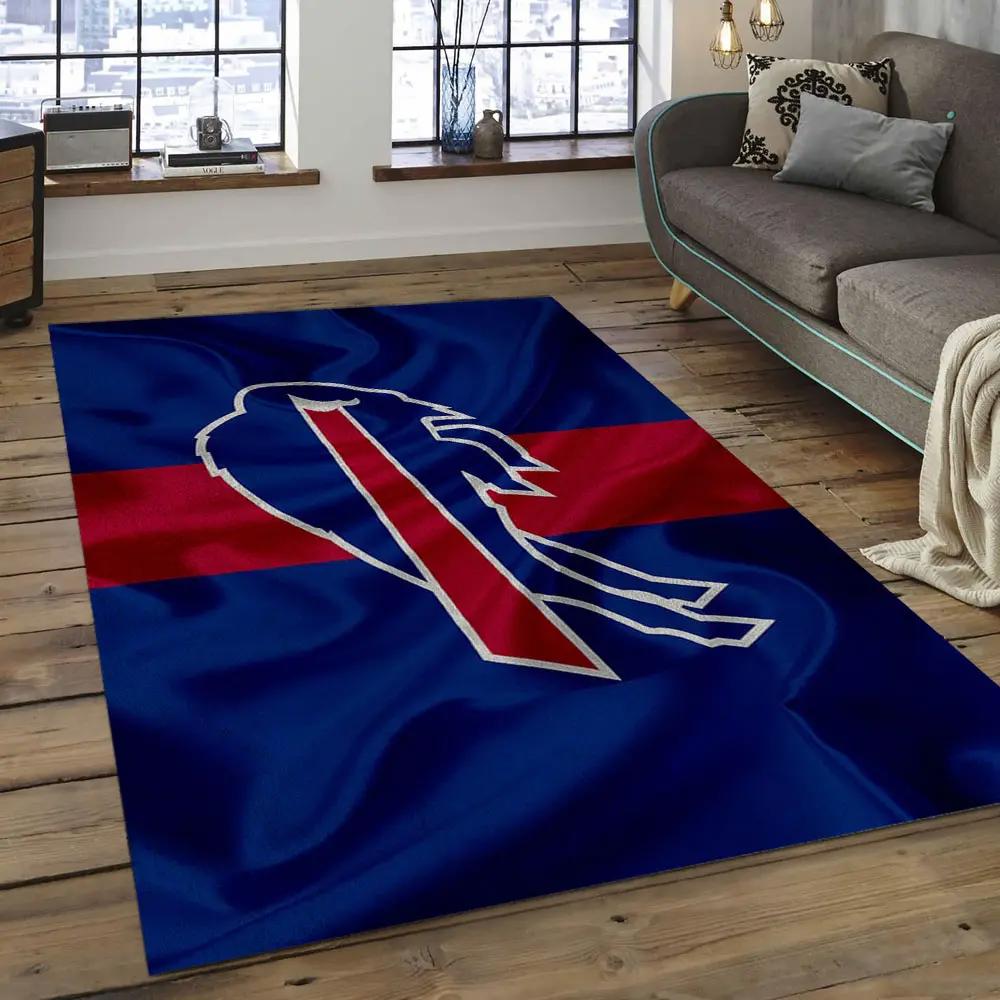Nfl buffalo bills mighty football team logo rectangle area rug bb16 Rectangle Rug