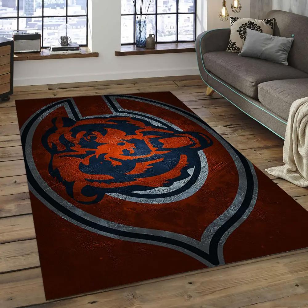 Nfl chicago bears football team logo rectangle area rug cgb03 Rectangle Rug