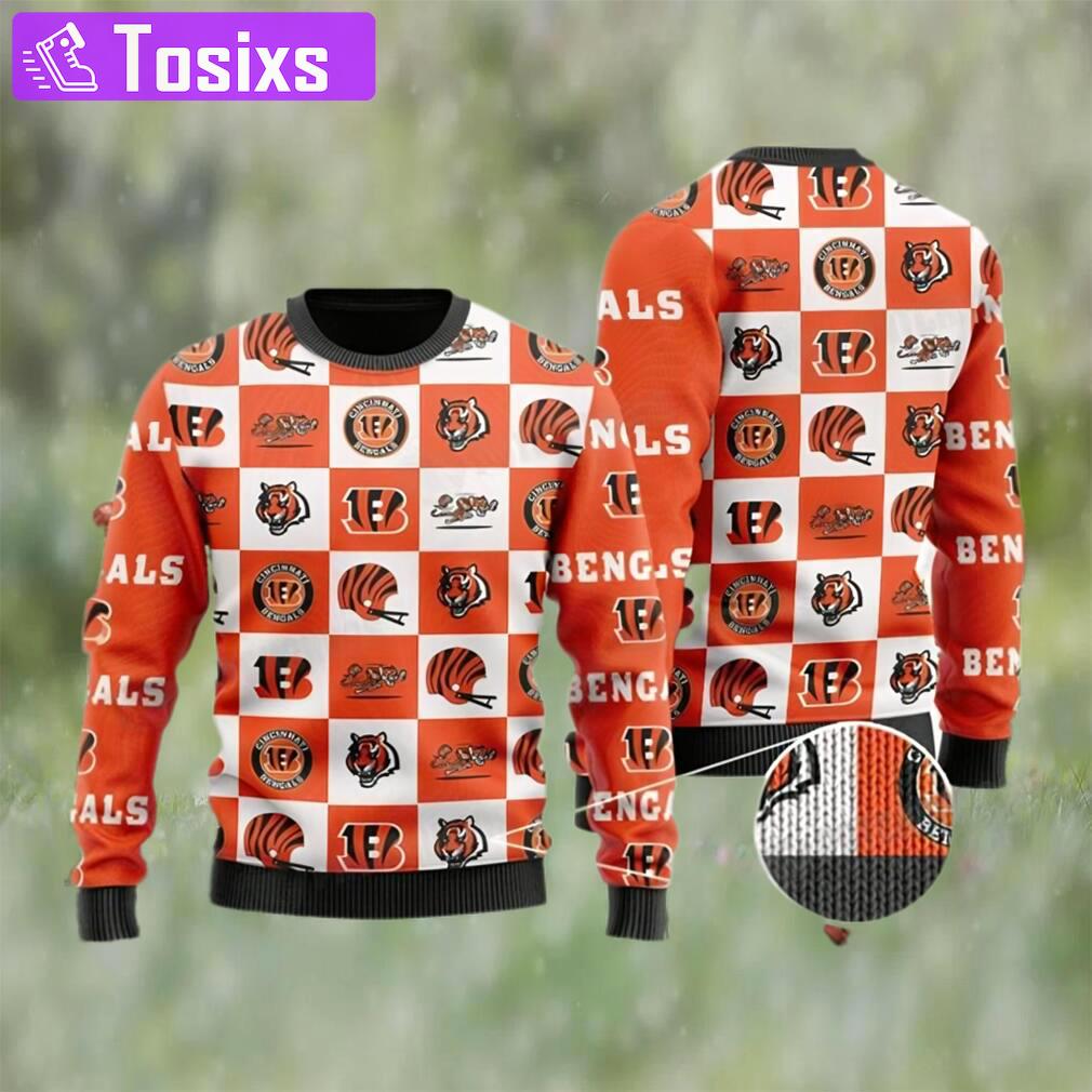 Nfl cincinnati football ugly christmas sweater bengals gifts Christmas Ugly Sweater