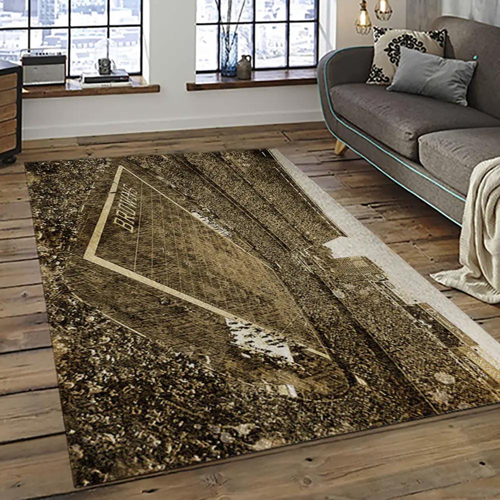 Nfl cleveland browns football team logo sport carpet rectangle area rug for living room cb53 Rectangle Rug