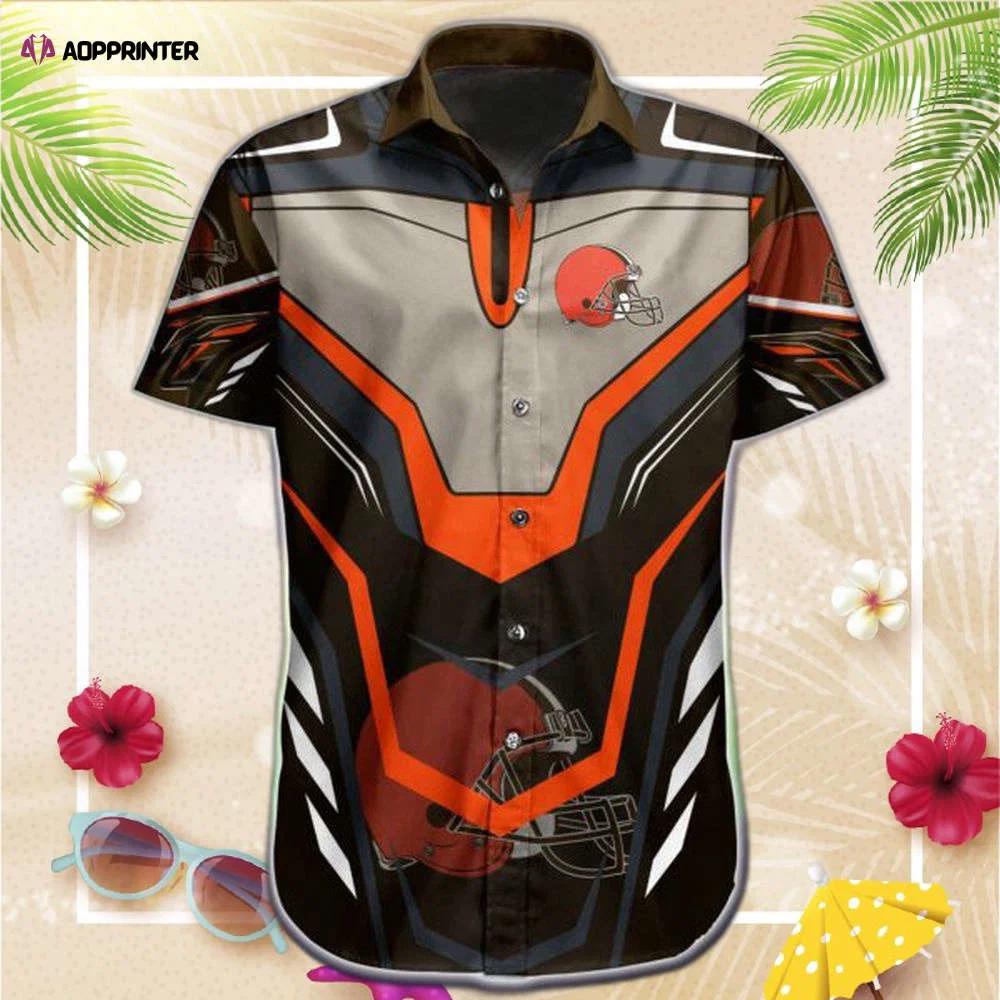 Nfl cleveland browns hawaiian shirt short sport Hawaii Shirt