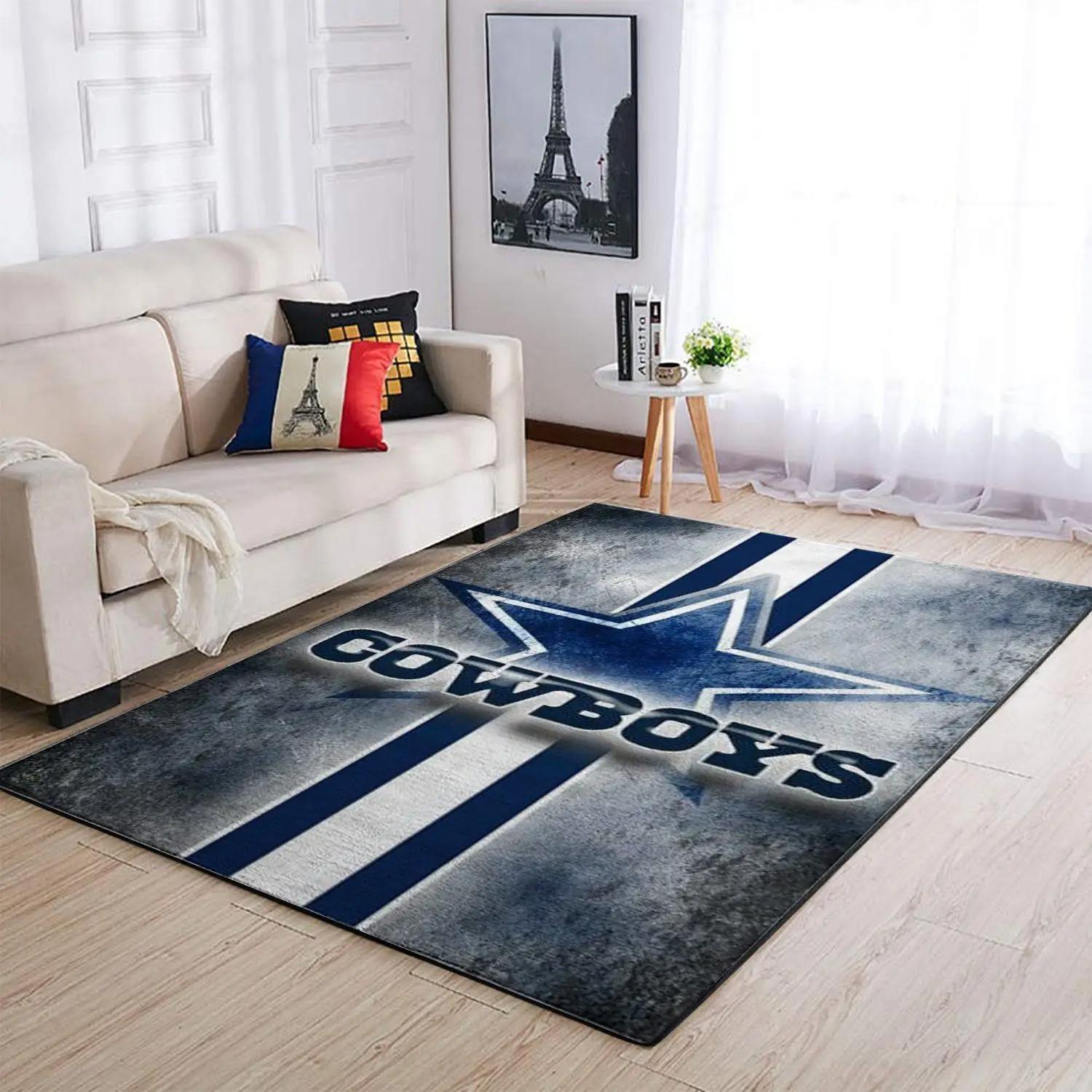 Nfl dallas cowboys football teammates area rug nice gift home decor v17260 Rectangle Rug