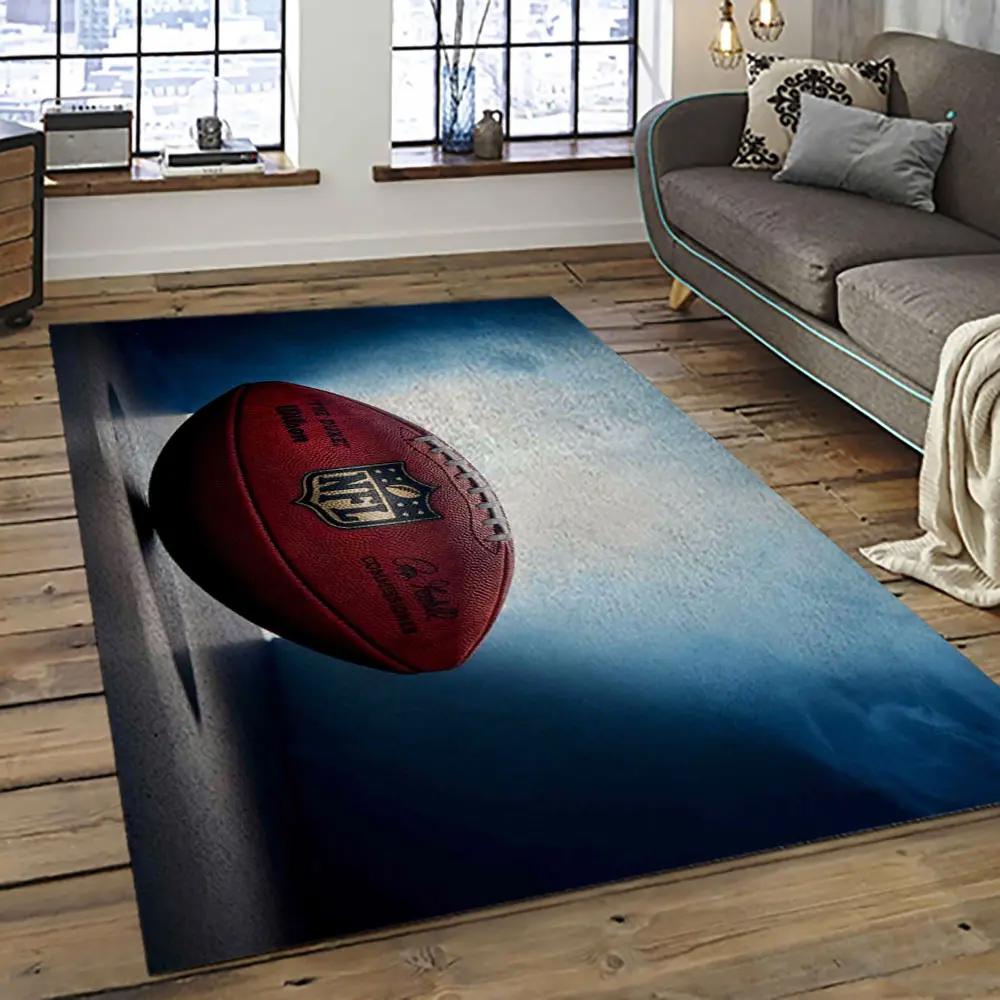 Nfl football league logo retangle carpet area rug home decor best gift for fan and friends nf11 Rectangle Rug