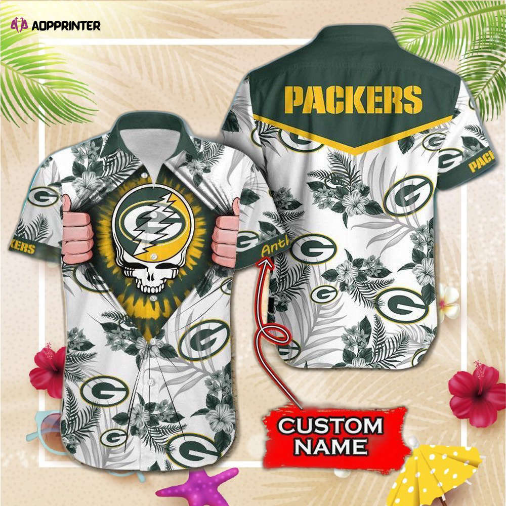 Nfl green bay pack 49ers grateful dead gift for fan personalized hawaiian Hawaii Shirt
