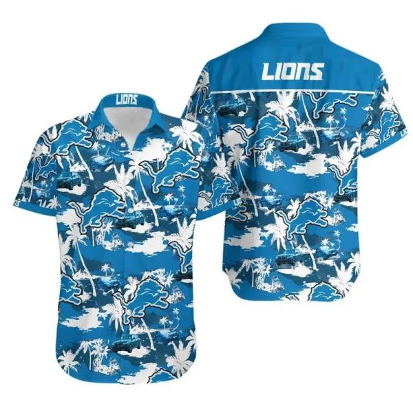 Nfl hawaiian shirt detroit lions tommy bahama 3d Hawaii Shirt Shorts & Flip Flops