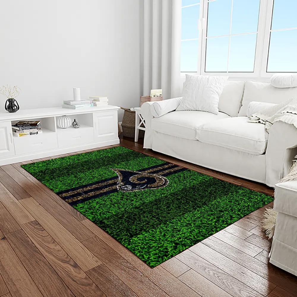 Nfl los angeles rams football team logo rectangle area rug lar46 Rectangle Rug
