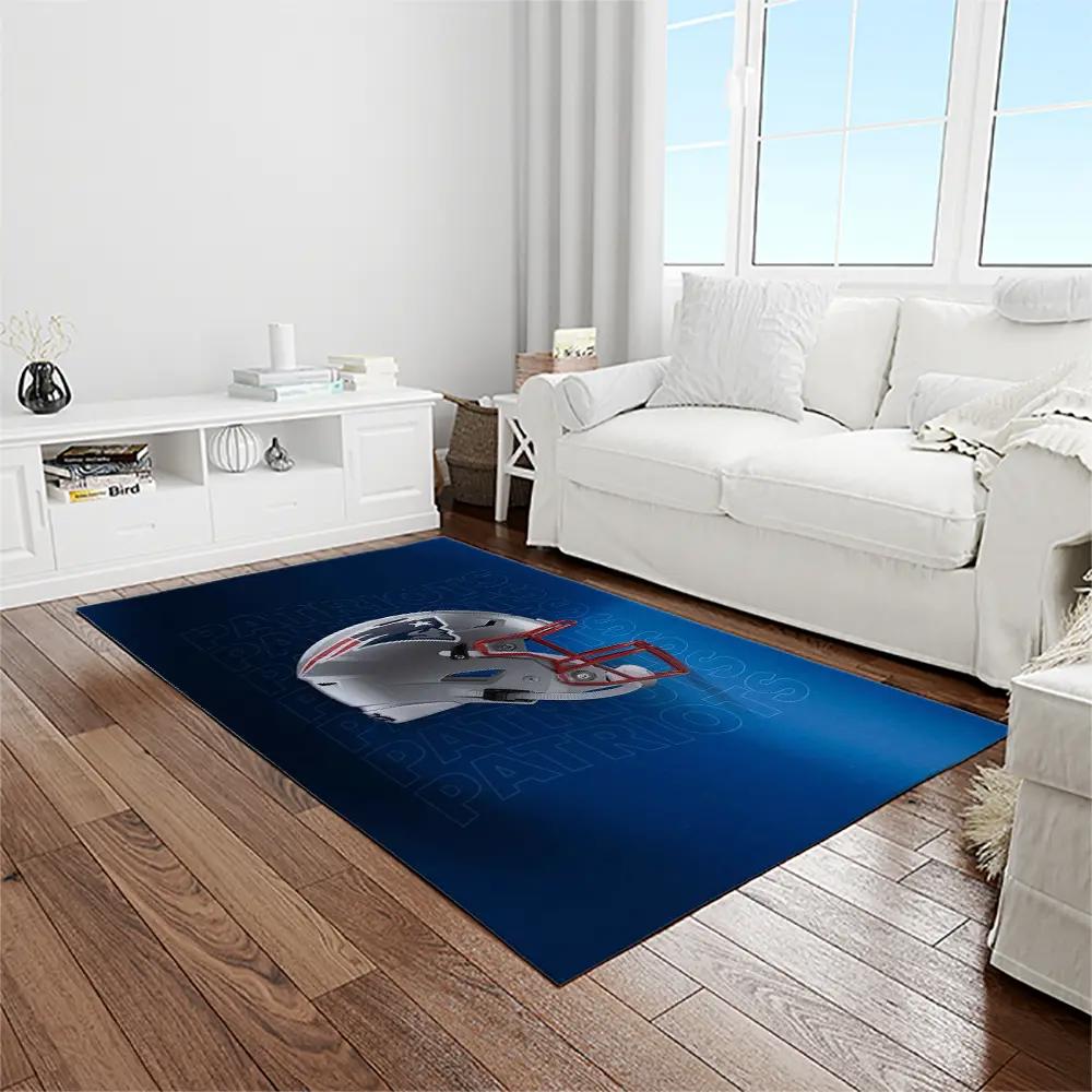 Nfl new england patriots football team logo rectangle area rug nep11 Rectangle Rug