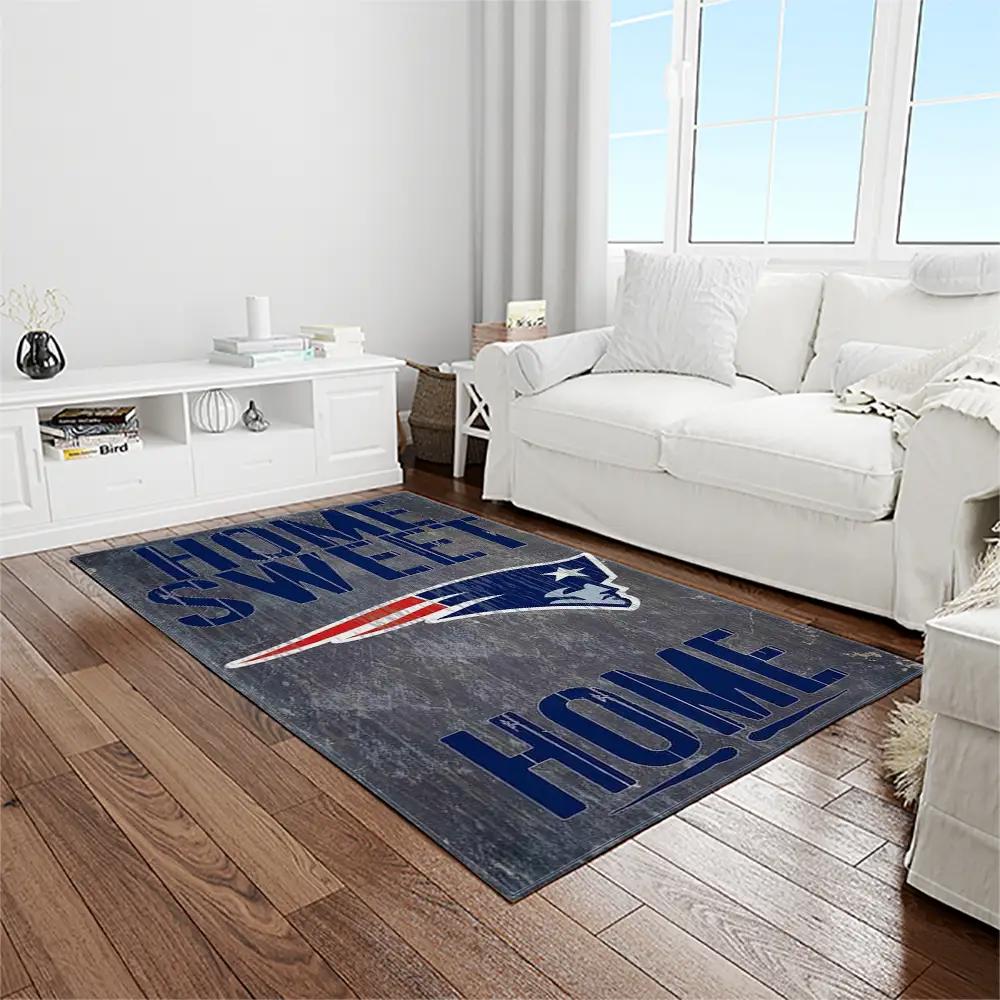 Nfl new england patriots football team logo rectangle area rug nep16 Rectangle Rug