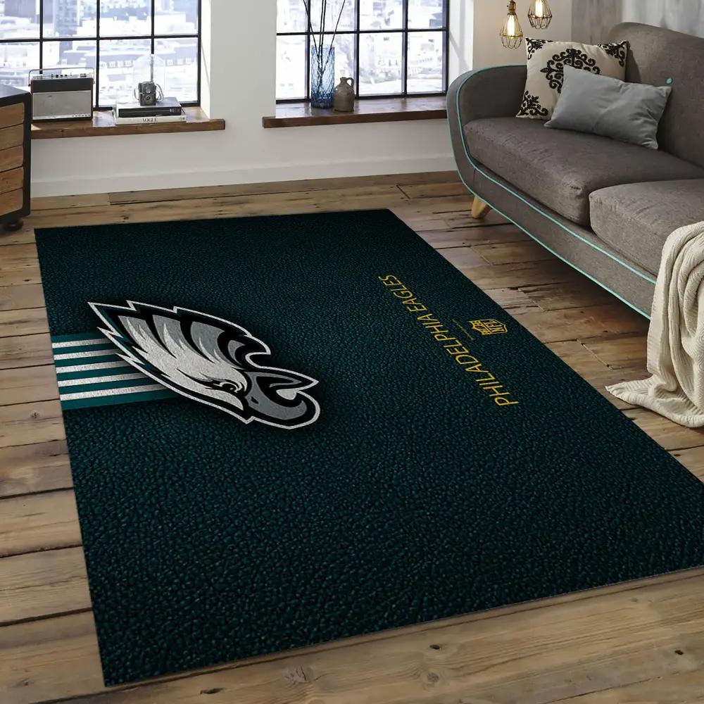 Nfl philadelphia eagles football team logo rectangle area rug pe06 Rectangle Rug