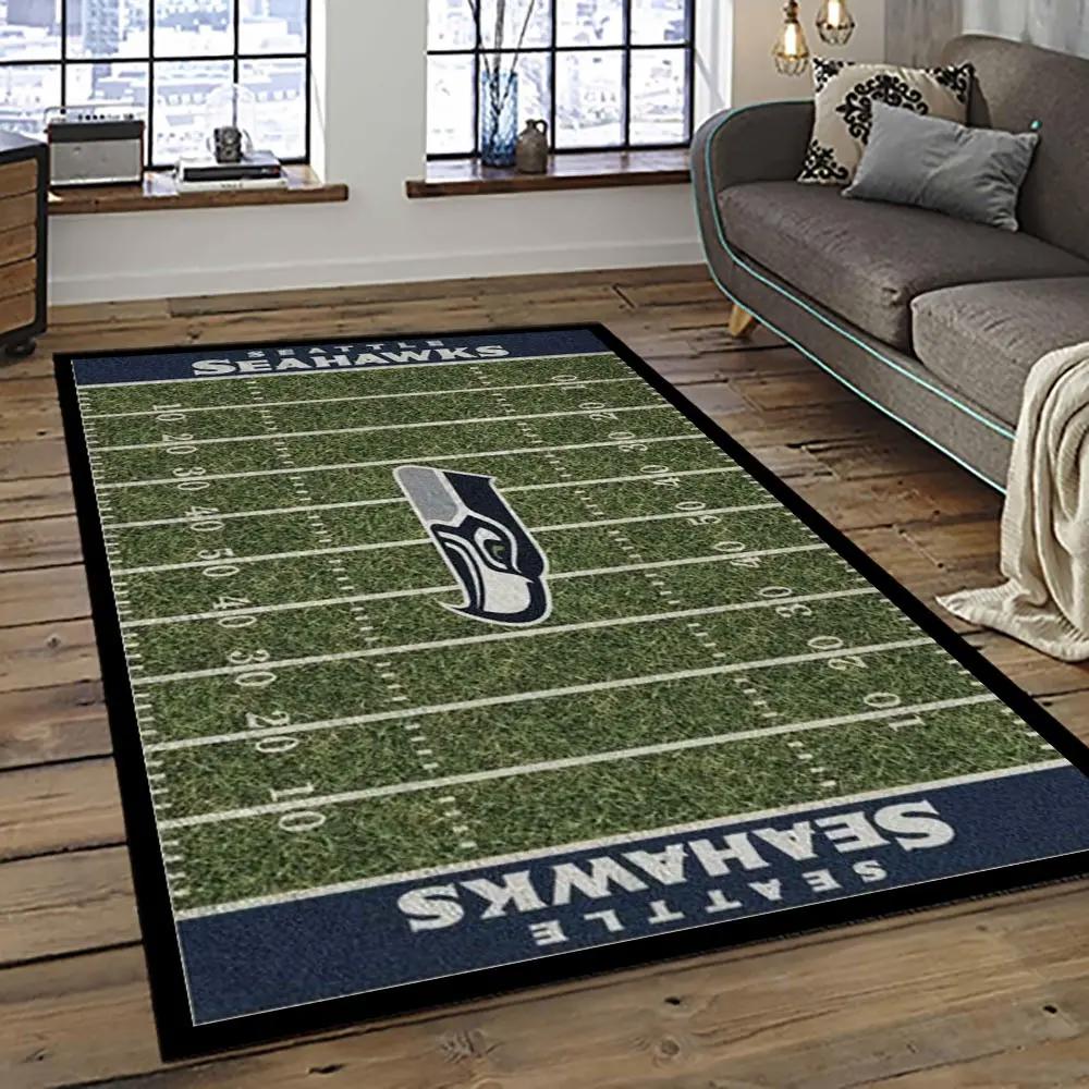 Nfl seattle seahawks football team logo sport carpet area rug home decor best gift for friends ss33 Rectangle Rug