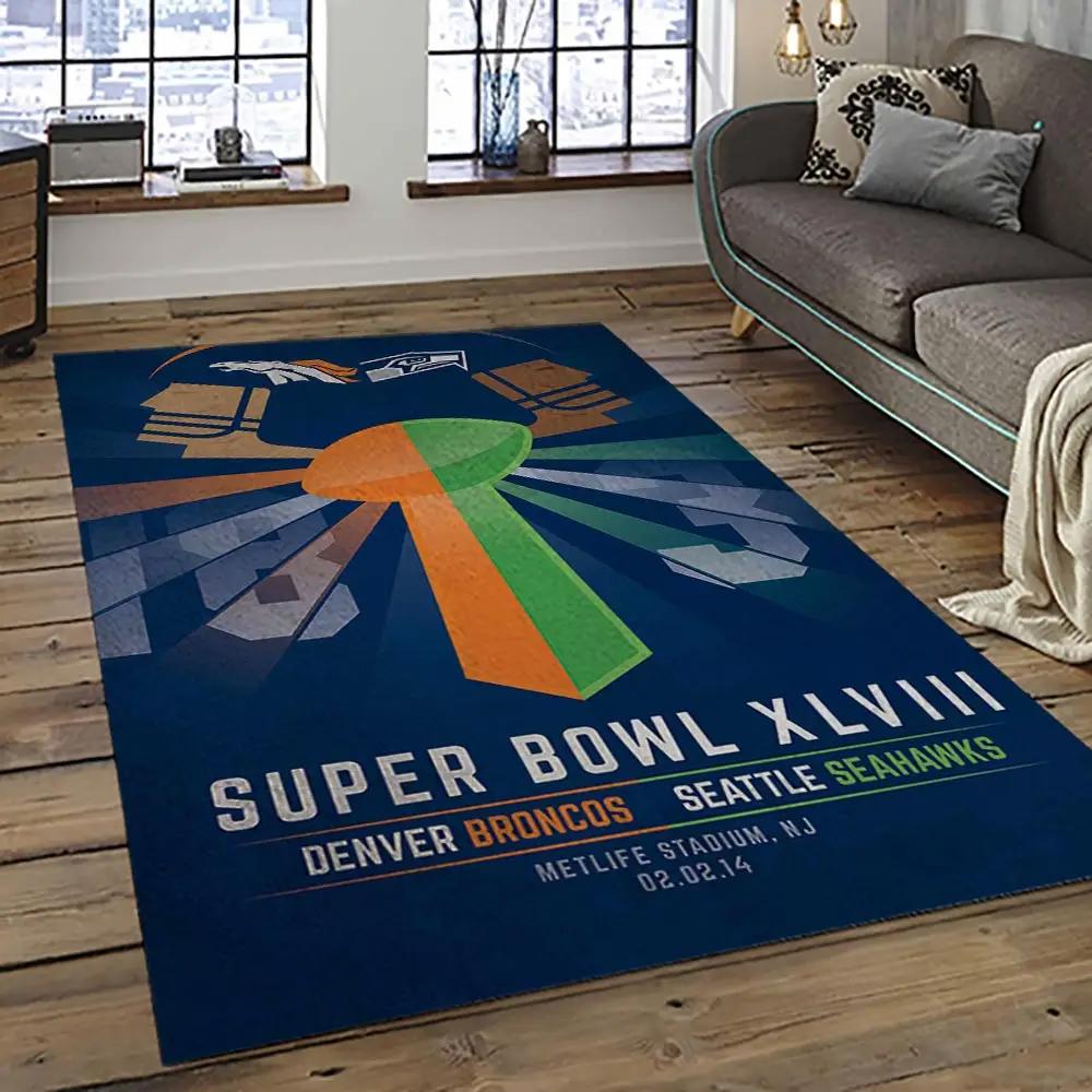 Nfl seattle seahawks football team logo sport carpet area rug home decor best gift for friends ss47 Rectangle Rug