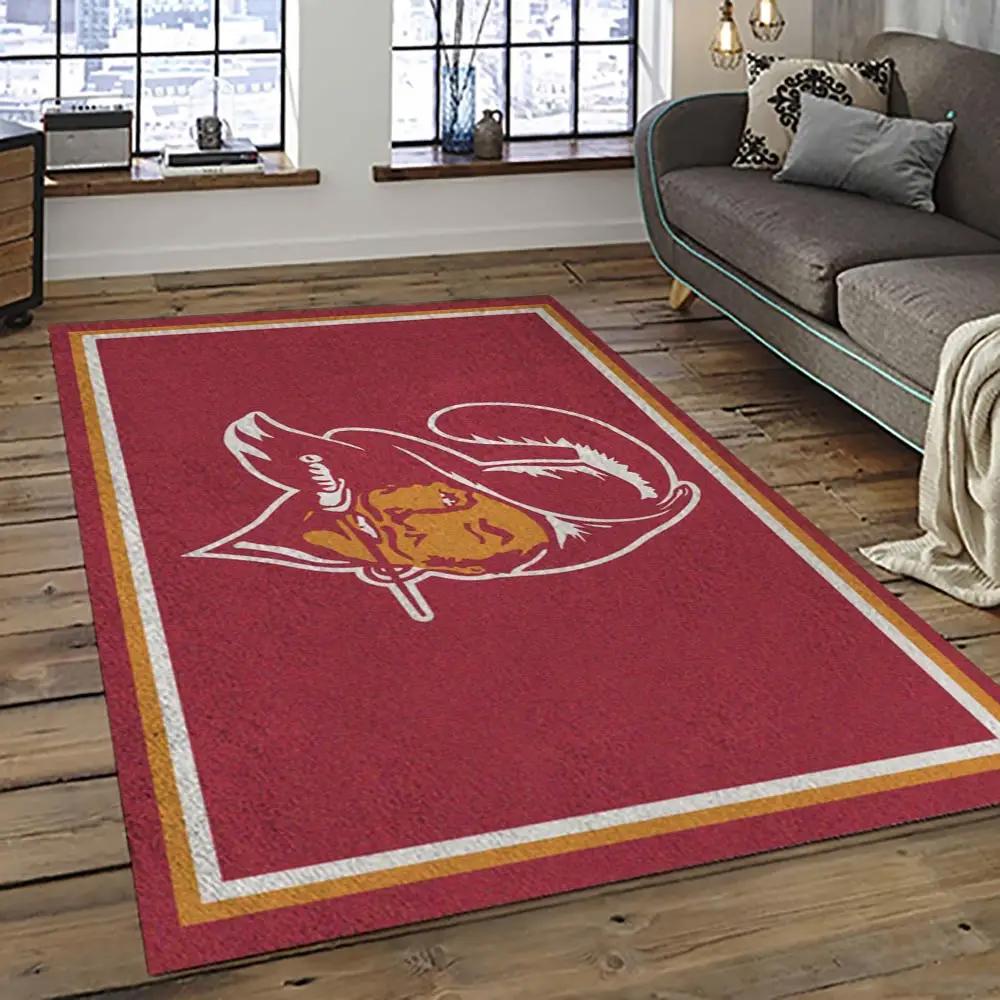 Nfl tampa bay buccaneers football team logo sport carpet area rug home decor best gift for friends tpbb28 Rectangle Rug