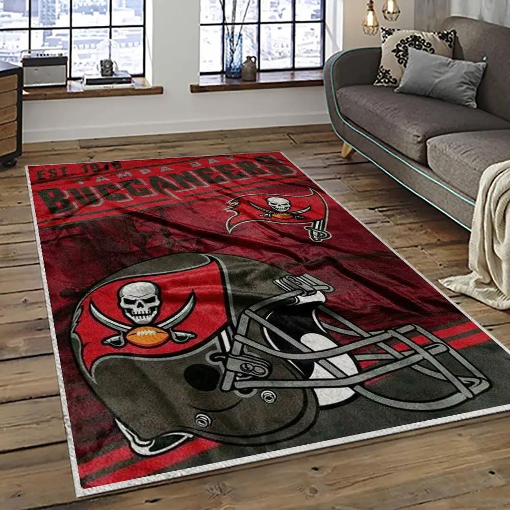 Nfl tampa bay buccaneers football team logo sport carpet area rug home decor best gift for friends tpbb60 Rectangle Rug