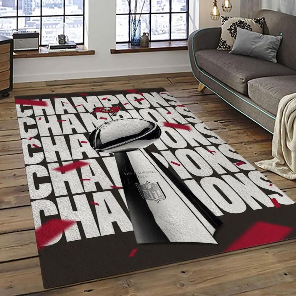 Nfl tampa bay buccaneers football team logo sport carpet area rug home decor best gift for friends tpbb61 Rectangle Rug