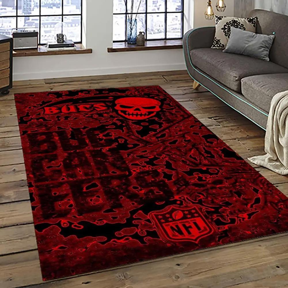 Nfl tampa bay buccaneers football team logo sport carpet area rug home decor best gift for friends tpbb69 Rectangle Rug