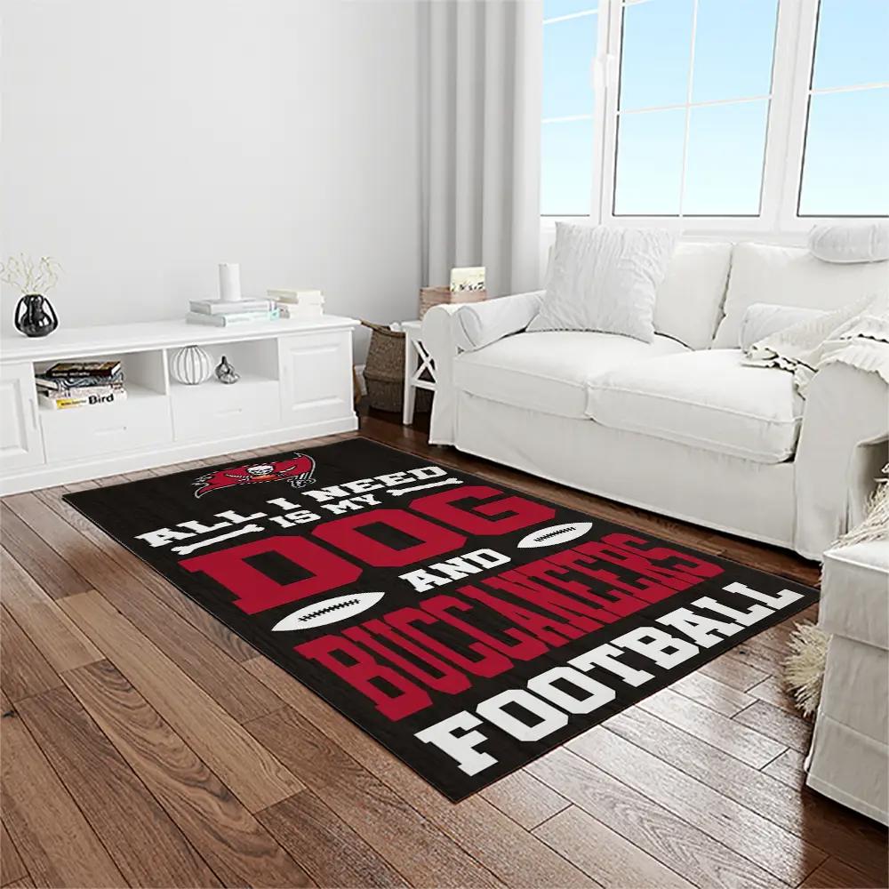 Nfl tampa bay buccaneers team logo rectangle area rug tbb28 Rectangle Rug