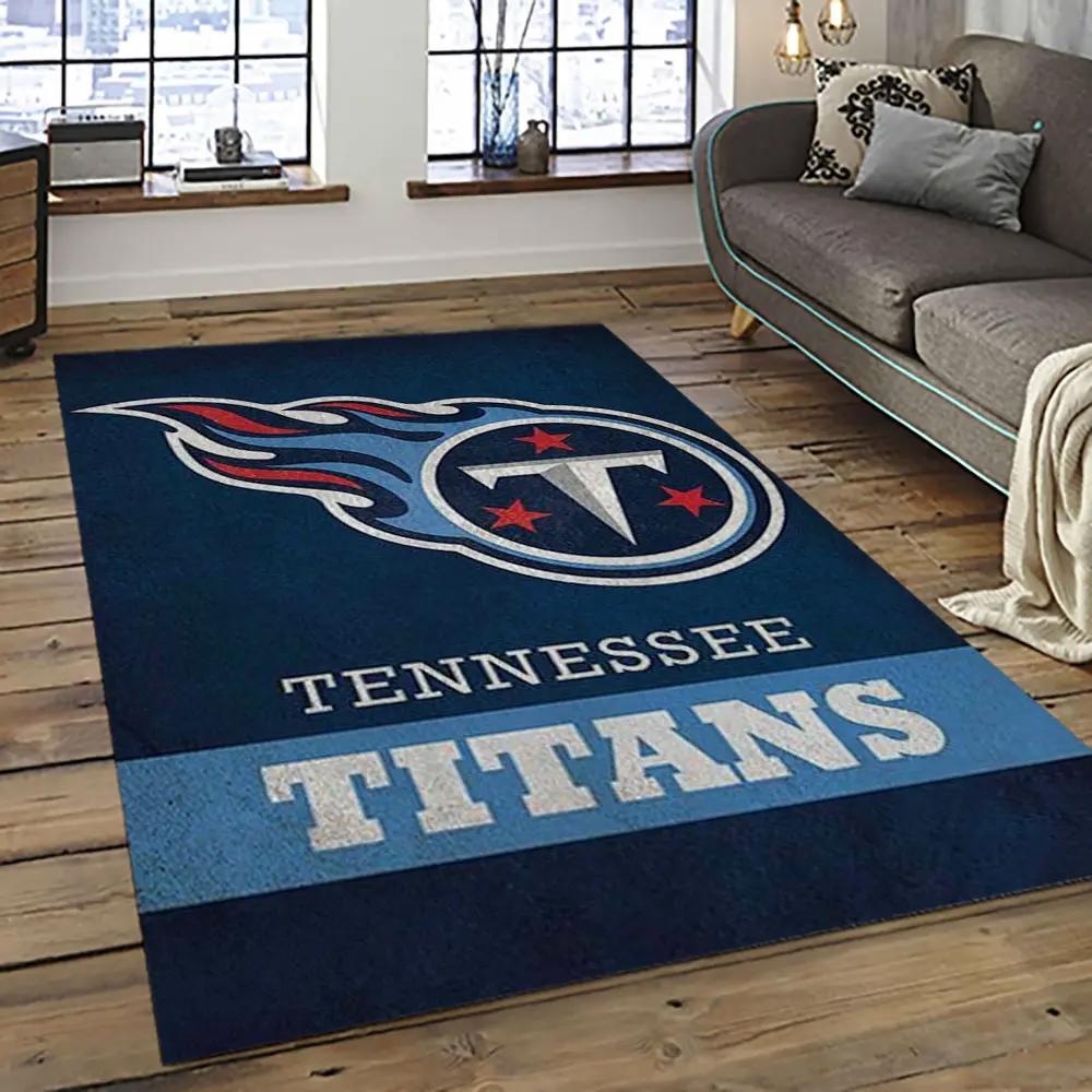 Nfl tennessee titans football team logo sport carpet area rug home decor best gift for friends tt57 Rectangle Rug