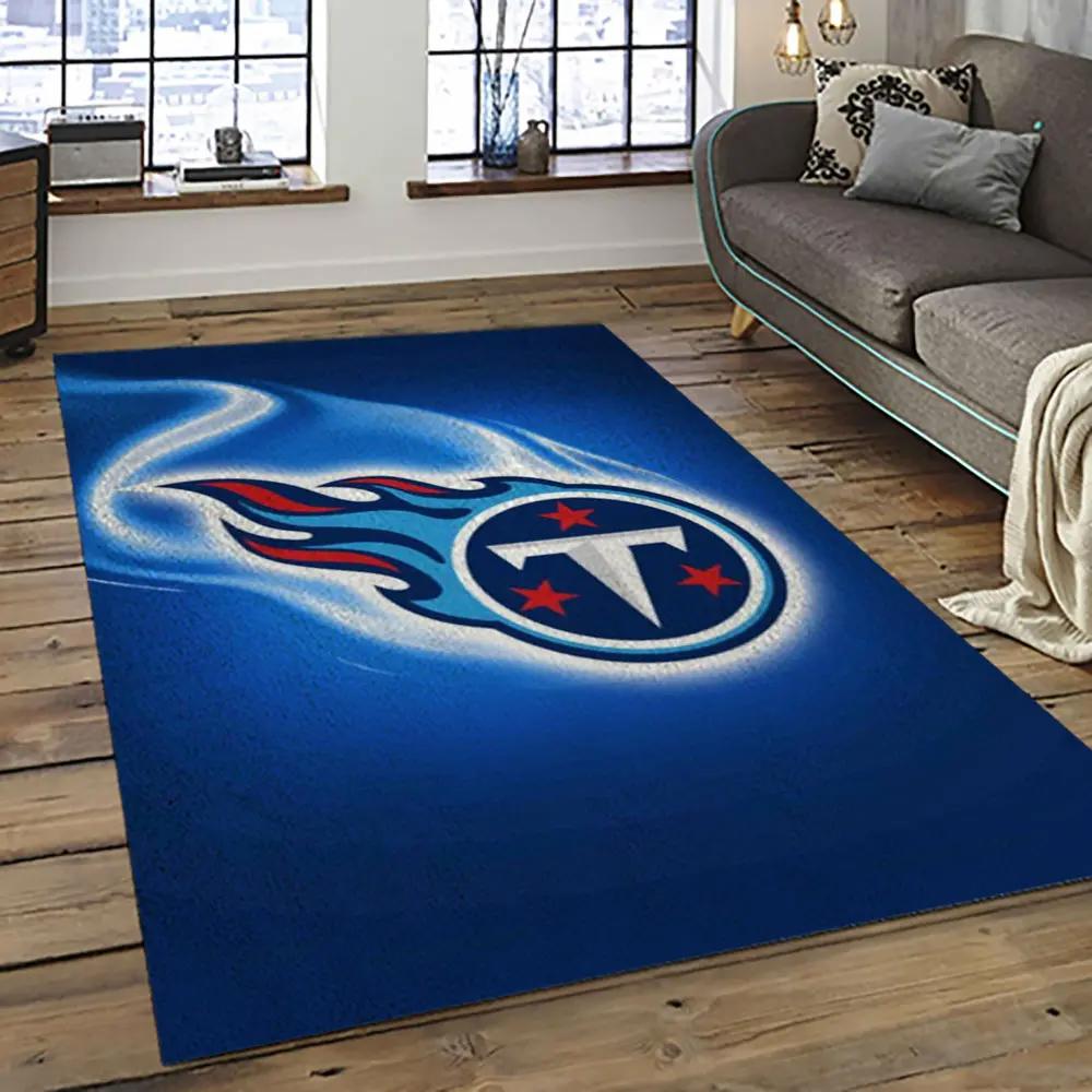 Nfl tennessee titans football team logo sport carpet area rug home decor best gift for friends tt64 Rectangle Rug