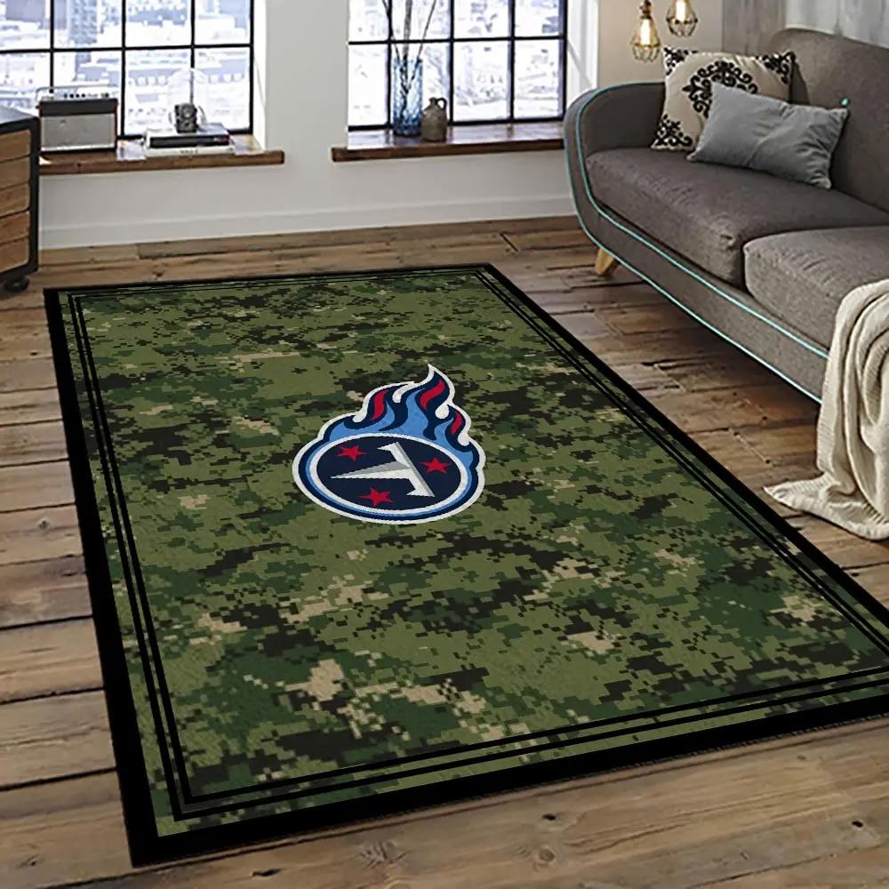 Nfl tennessee titans football team logo sport carpet area rug home decor best gift for friends tt66 Rectangle Rug