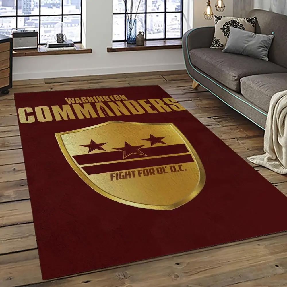 Nfl washington commanders football team logo sport carpet area rug home decor best gift for friends wscd20 Rectangle Rug