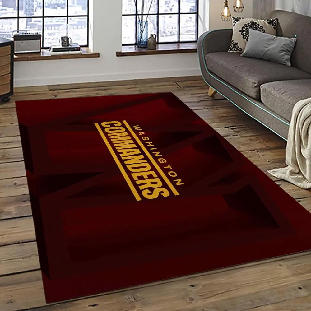 Nfl washington commanders football team logo sport carpet area rug home decor best gift for friends wscd30 Rectangle Rug