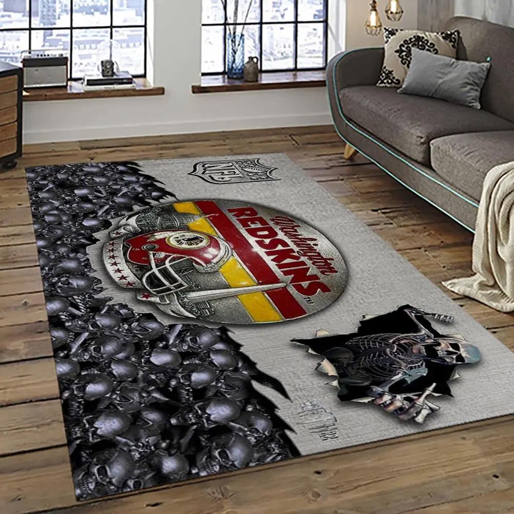 Nfl washington commanders football team logo sport carpet area rug home decor best gift for friends wscd34 Rectangle Rug