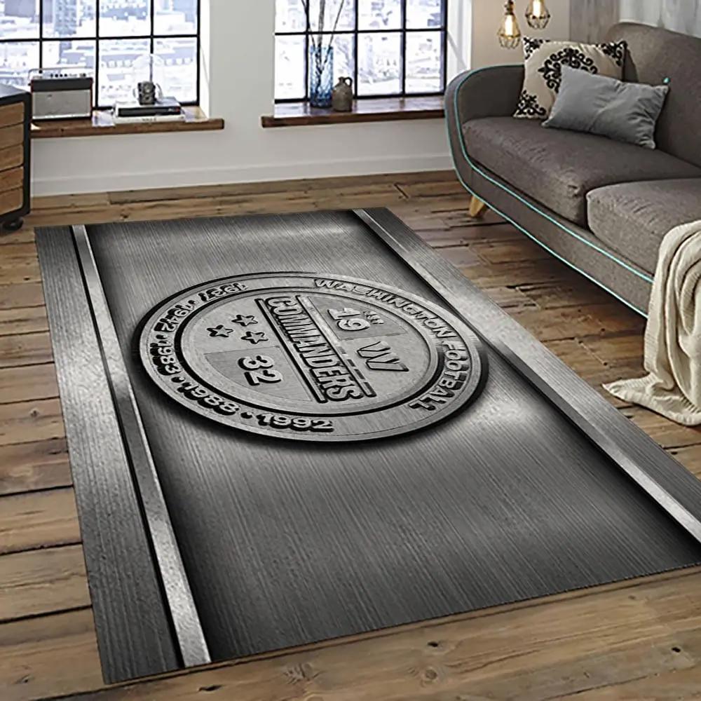 Nfl washington commanders football team logo sport carpet area rug home decor best gift for friends wscd36 Rectangle Rug