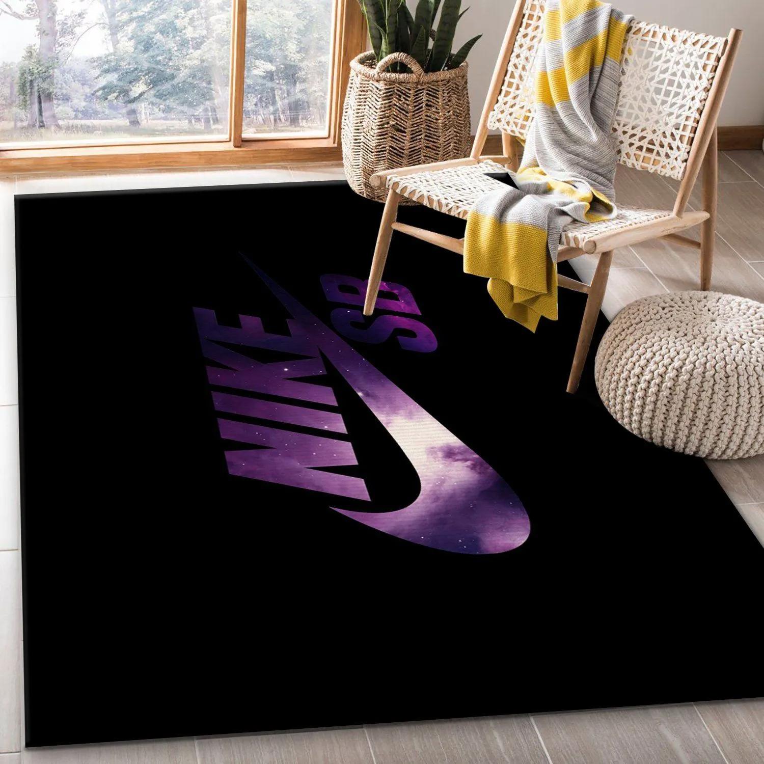 Nike logo type 799. Upgrade Your Living Room with Luxury Home Decor: Area Carpets, Floor Decor, Door Mats, and Hot Gift Items with style a High-End Fashion Brand Rectangle Rug
