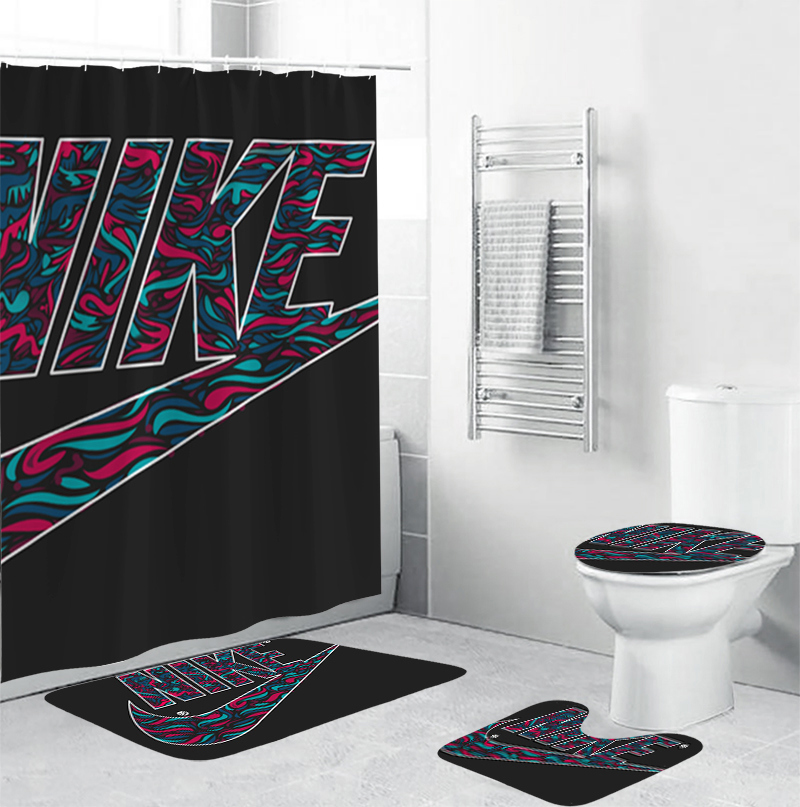 Nike luxury fashion brand bath mat hypebeast bathroom sets home decor Bathroom Set