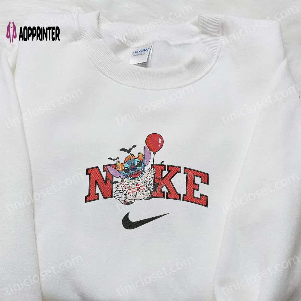Nike x clown stitch balloon hoodie disney halloween sweatshirt nike inspired t-shirt Embroidered Shirt