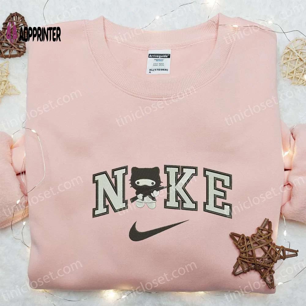 Nike x hello kitty star wars embroidered sweatshirt: cartoon shirt inspired t-shirt Embroidered Shirt