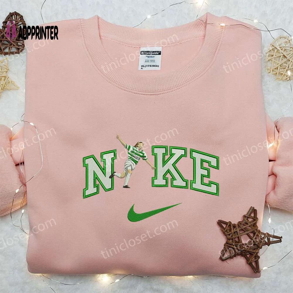 Nike x henrik larsson embroidered shirt celtics football club best gifts for football fans Embroidered Shirt