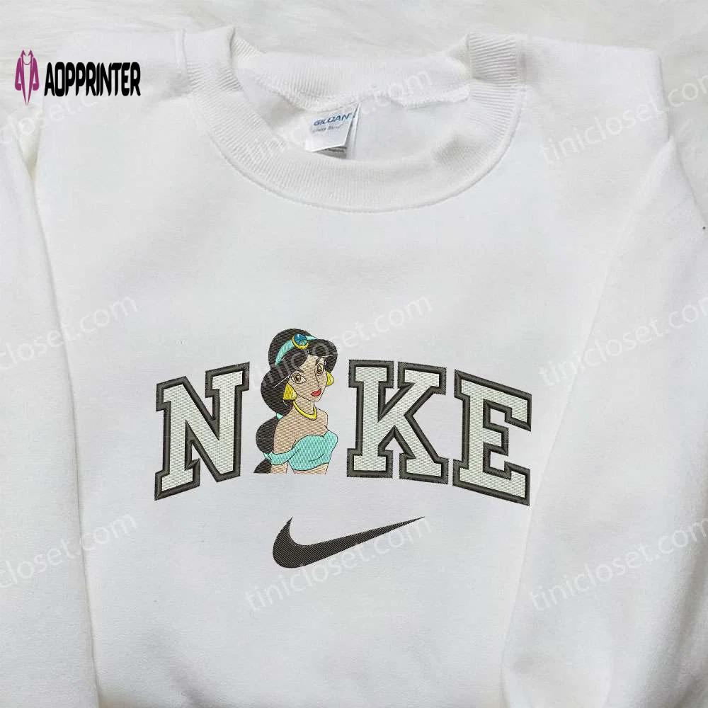Nike x jasmine & disney princess embroidered shirt – inspired nike design Embroidered Shirt
