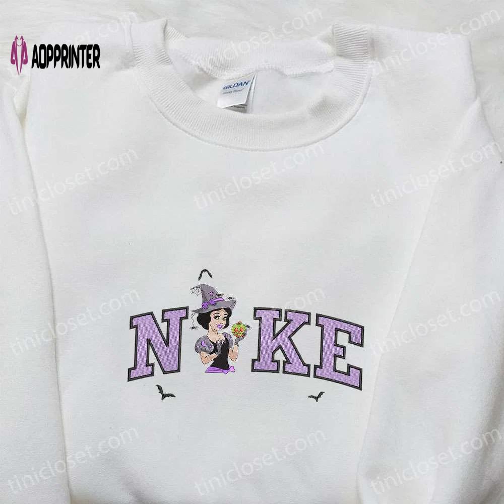 Nike x spooky princess poison apple embroidered shirt: amazing halloween inspired tee Embroidered Shirt