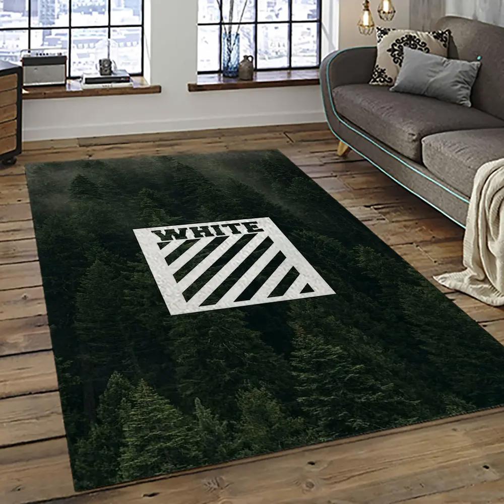 Off white fashion carpet rectangle area rug for living room bedroom decor owt34 Rectangle Rug