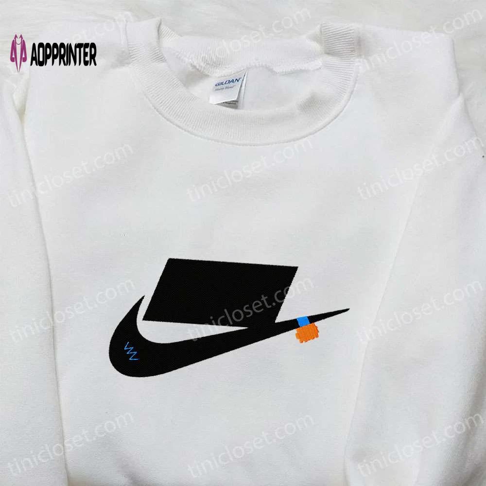 Off white x nike embroidered shirt – nike inspired gift for family Embroidered Shirt