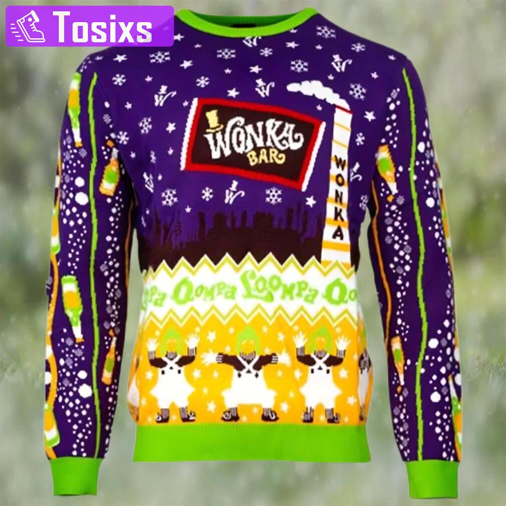 Official willy wonka and the chocolate factory ugly christmas sweater Christmas Ugly Sweater