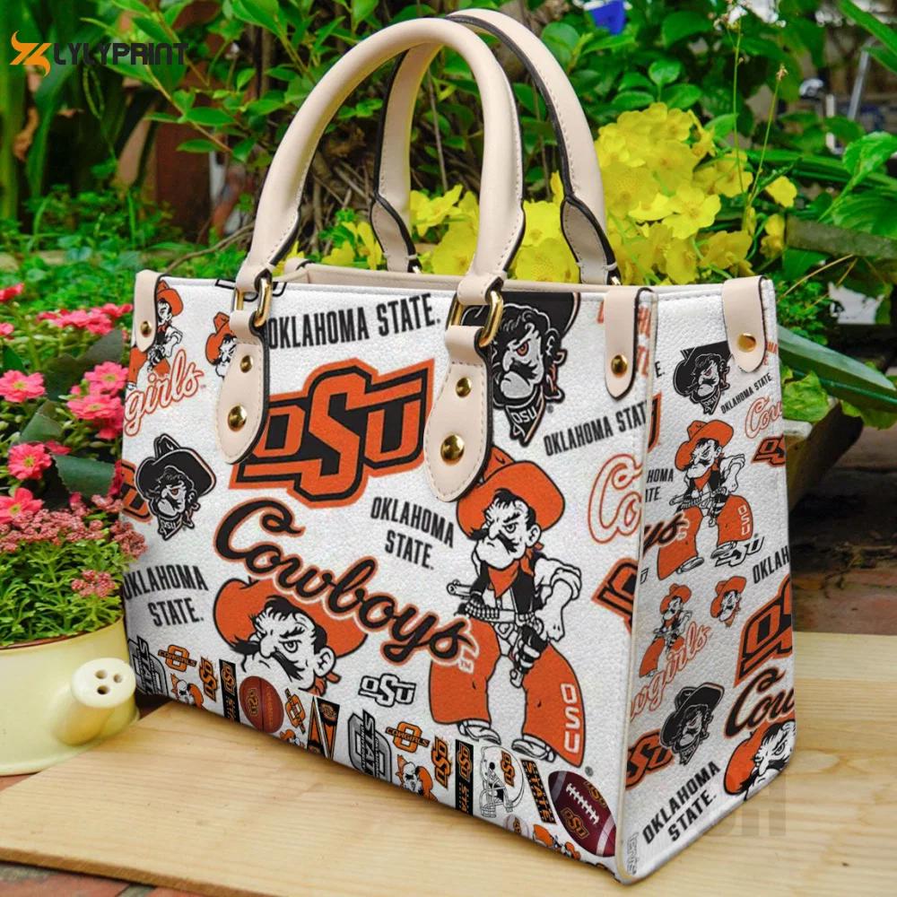 Oklahoma state cowboys 1 leather handbag gift for women 4227 Women Leather Hand Bag