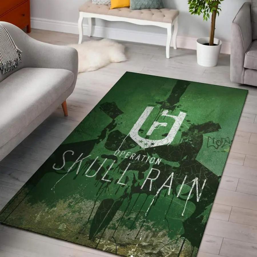 Operation skull rain game rug living room rug home decor floor decor Rectangle Rug